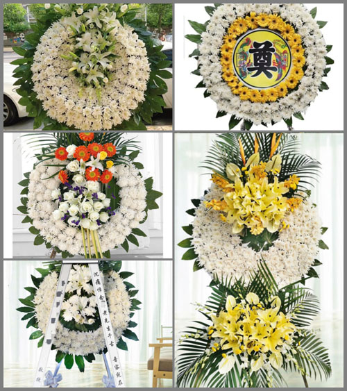 湖北襄阳市老河口市袁冲乡孟桥川村花圈速递